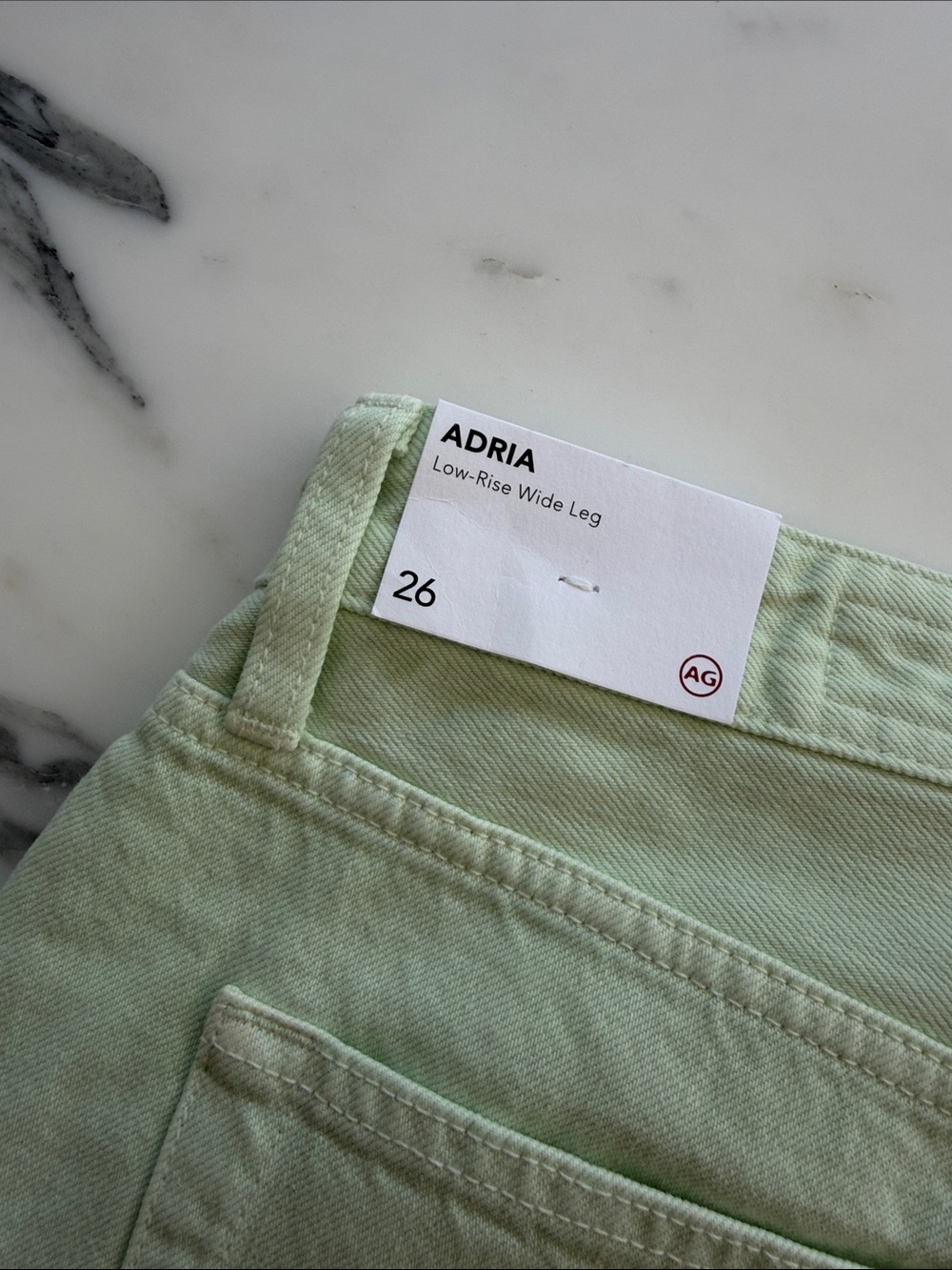 Ag Adriano Goldschmied Adria Jeans in Mint Green - Picture 7 of 7